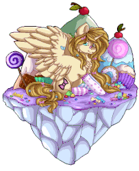 Size: 380x467 | Tagged: safe, artist:gela98, oc, oc only, alicorn, pony, animated, candy, clothes, cream, cute, female, food, gif, pixel art, simple background, socks, transparent background