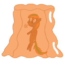 Size: 2676x2556 | Tagged: safe, artist:sb1991, oc, oc only, oc:carrot root, pony, challenge, eating, eating out, engulfed, equestria amino, food, high res, jello, jelly