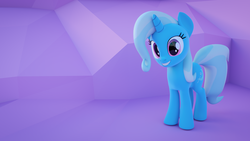Size: 3840x2160 | Tagged: safe, artist:xppp1n, trixie, pony, unicorn, g4, 3d, blender, grin, high res, smiling, solo