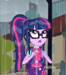 Size: 397x450 | Tagged: safe, screencap, sci-twi, twilight sparkle, equestria girls, g4, monday blues, my little pony equestria girls: summertime shorts, animated, female, geode of telekinesis, gif, loop, magical geodes