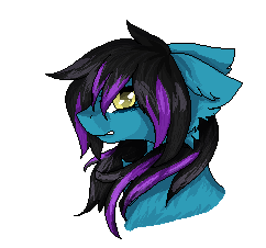 Size: 242x226 | Tagged: safe, artist:czywko, oc, oc only, oc:despy, earth pony, pony, angry, bags under eyes, blind eye, bust, gift art, icon, pixel art, portrait, simple background, solo, transparent background