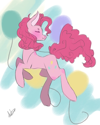 Size: 4000x5000 | Tagged: safe, artist:lamiatalfryn, pinkie pie, earth pony, pony, g4, absurd resolution, eyes closed, female, sketch, solo