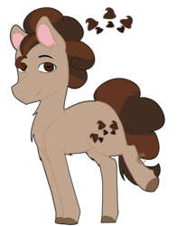 Size: 1357x1729 | Tagged: safe, artist:ashlynneatscookies, oc, oc only, oc:chocolate chip, pony, next generation, offspring, parent:cheese sandwich, parent:pinkie pie, parents:cheesepie, solo