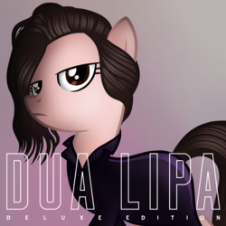 Size: 1500x1500 | Tagged: safe, artist:aldobronyjdc, pony, dua lipa, ponified, ponified album cover