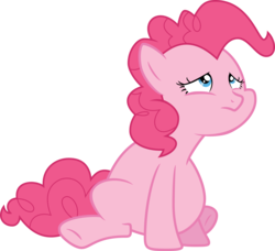 Size: 8756x8000 | Tagged: safe, artist:xboomdiersx, pinkie pie, earth pony, pony, g4, the cutie map, absurd resolution, fat, female, mare, pudgy pie, sad, simple background, solo, transparent background, vector, winnie the pink
