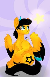 Size: 832x1280 | Tagged: safe, artist:worldlofldreams, oc, oc only, pegasus, pony, solo, stars