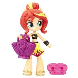 Size: 1500x1500 | Tagged: safe, sunset shimmer, equestria girls, g4, bikini, clothes, doll, equestria girls minis, irl, merchandise, photo, sarong, summer sunset, swimsuit, toy