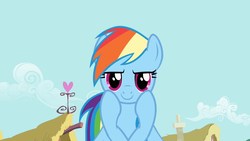 Size: 1280x720 | Tagged: safe, screencap, rainbow dash, pony, a bird in the hoof, g4, female, mare, solo