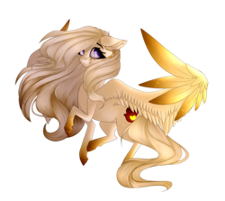 Size: 3673x3281 | Tagged: safe, artist:crazllana, oc, oc only, oc:angelica, pegasus, pony, colored wings, colored wingtips, female, flying, high res, mare, simple background, solo, transparent background