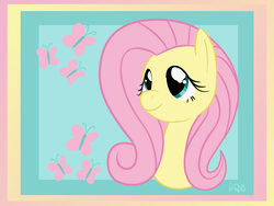 Size: 6400x4800 | Tagged: safe, artist:casyx3, fluttershy, pony, g4, absurd resolution, bust, female, portrait, solo