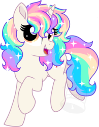 Size: 701x900 | Tagged: safe, artist:tambelon, oc, oc only, oc:fairytale, pony, unicorn, female, looking at you, mare, simple background, solo, transparent background, watermark