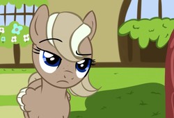 Size: 1280x871 | Tagged: safe, artist:kiwikorgi, oc, oc only, oc:abigail sugar, pegasus, pony, base used, female, looking at you, solo, unamused