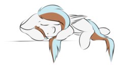Size: 701x388 | Tagged: safe, oc, oc only, pegasus, pony, simple background, sleeping, solo, transparent background