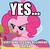 Size: 500x490 | Tagged: safe, edit, edited screencap, screencap, pinkie pie, earth pony, pony, fall weather friends, g4, all according to keikaku, caption, cropped, death note, female, gendo pose, hooves together, image macro, just as planned, lidded eyes, meme, open mouth, raised hoof, reaction image, solo