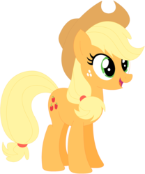 Size: 1024x1229 | Tagged: safe, artist:ra1nb0wk1tty, applejack, earth pony, pony, g4, female, mare, simple background, solo, transparent background, vector