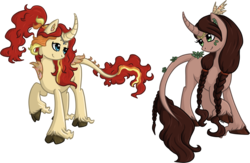 Size: 1600x1045 | Tagged: safe, artist:violentdreamsofmine, oc, oc only, kirin, pony, cloven hooves, curved horn, female, horn, mare, simple background, transparent background, unshorn fetlocks