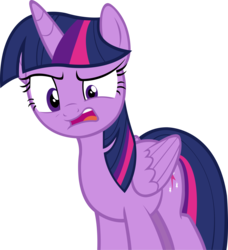 Size: 2500x2747 | Tagged: safe, twilight sparkle, alicorn, pony, fame and misfortune, g4, annoyed, high res, raised eyebrow, simple background, transparent background, twilight sparkle (alicorn), vector