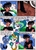 Size: 1384x1942 | Tagged: safe, artist:newyorkx3, princess celestia, princess luna, oc, oc:tommy, alicorn, human, pony, comic:young days, g4, car, cigarette, clothes, dialogue, female, mare, royal sisters, s1 luna, shirt, speech bubble, traditional art