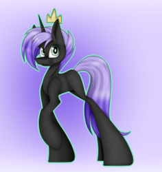 Size: 545x578 | Tagged: safe, artist:ggchristian, oc, oc only, oc:dark sky, alicorn, pony, crown, jewelry, male, regalia, solo, stallion