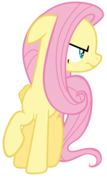 Size: 7000x11700 | Tagged: safe, artist:tardifice, fluttershy, pegasus, pony, fame and misfortune, g4, absurd resolution, female, fluttershy is not amused, mare, serious, serious face, simple background, solo, transparent background, unamused, vector