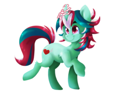 Size: 1600x1200 | Tagged: safe, artist:blazemizu, oc, oc only, pony, unicorn, art trade, raised hoof, raised leg, simple background, smiling, solo, transparent background