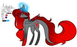 Size: 2006x1226 | Tagged: safe, artist:sweetmelon556, oc, oc only, oc:aahana, pegasus, pony, colored wings, female, mare, multicolored wings, reference sheet, solo