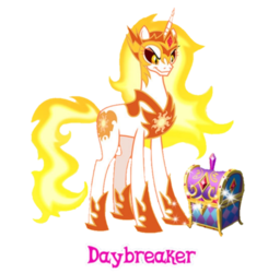 Size: 723x737 | Tagged: safe, edit, edited screencap, gameloft, screencap, daybreaker, a royal problem, g4, my little pony: friendship is magic, antagonist, box, concave belly, evil, female, shiny, simple background, slender, solo, tall, thin, transparent background, wingless