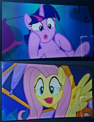 Size: 1490x1920 | Tagged: safe, screencap, fluttershy, twilight sparkle, alicorn, pony, a health of information, g4, :o, cute, faic, hascon, open mouth, out of context, twilight sparkle (alicorn)