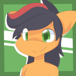 Size: 1200x1200 | Tagged: safe, artist:jonkagor, oc, oc only, oc:cirrus stripes, anthro, adorable face, bust, cute, deadly cute, green eyes, portrait, smiling, so cute people will die