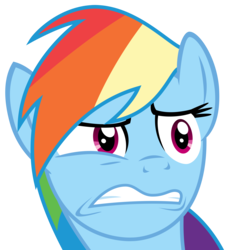 Size: 3350x3675 | Tagged: safe, artist:sketchmcreations, rainbow dash, daring done?, g4, frown, gritted teeth, high res, simple background, transparent background, unhappy, vector