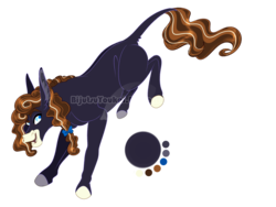 Size: 1250x938 | Tagged: safe, artist:bijutsuyoukai, oc, oc only, oc:michelangelo, mule, magical lesbian spawn, male, offspring, parent:matilda, parent:nightmare rarity, reference sheet, simple background, solo, transparent background, watermark