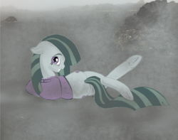 Size: 1374x1080 | Tagged: safe, artist:rupony, marble pie, g4, both cutie marks, clothes, draw me like one of your french girls, female, solo, sweater