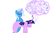 Size: 1024x672 | Tagged: safe, artist:navitaserussirus, trixie, twilight sparkle, genie, pony, unicorn, asktwixiegenies, g4, cropped, dream, eyes closed, female, lesbian, mare, ship:twixie, shipping, sleeping, species swap, zzz