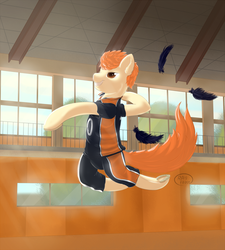 Size: 1350x1500 | Tagged: safe, artist:ray-frost, pony, crossover, haikyuu, ponified, solo