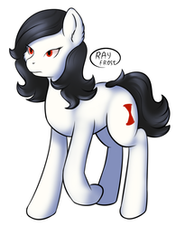 Size: 854x1096 | Tagged: safe, artist:ray-frost, oc, oc only, black widow, earth pony, pony, present