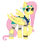 Size: 3200x2800 | Tagged: safe, artist:ev0ch, fluttershy, pegasus, pony, g4, my little pony: the movie, bandana, bloomers, braid, clothes, female, headband, high res, looking at you, looking sideways, mare, pirate fluttershy, pirate outfit, puffy sleeves, raised hoof, simple background, smiling, solo, white background, wings, wristband