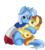 Size: 2550x2850 | Tagged: safe, artist:pridark, braeburn, oc, oc only, pony, unicorn, g4, cape, clothes, commission, french, high res, plushie, simple background, smiling, solo, transparent background