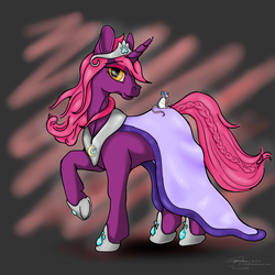 Size: 900x900 | Tagged: safe, artist:littlewolfstudios, oc, oc only, oc:loki, pony, rat, unicorn, cute, female, pet, princess