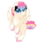 Size: 1500x1500 | Tagged: safe, artist:angei-bites, oc, oc only, oc:sweetheart, pegasus, pony, colored wings, female, heart eyes, mare, multicolored wings, rearing, simple background, solo, transparent background, wingding eyes