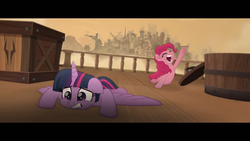 Size: 1280x720 | Tagged: safe, screencap, pinkie pie, twilight sparkle, alicorn, pony, g4, my little pony: the movie, twilight sparkle (alicorn)