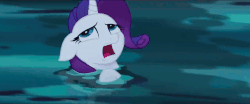 Size: 1280x534 | Tagged: safe, screencap, rarity, pony, g4, my little pony: the movie, and then there's rarity, animated, female, gif, marshmelodrama, solo, water