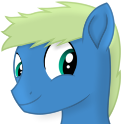 Size: 1000x1000 | Tagged: safe, artist:toyminator900, oc, oc only, oc:screen gazer, pony, simple background, solo, style emulation, transparent background