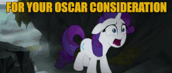 Size: 1046x448 | Tagged: safe, edit, edited screencap, screencap, rarity, pony, unicorn, g4, my little pony: the movie, academy awards, acting, actress, animated, drama queen, female, gif, image macro, mare, marshmelodrama, meme, rarity simply cannot even, silly, silly pony, solo