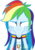 Size: 1600x2288 | Tagged: safe, artist:jucamovi1992, rainbow dash, equestria girls, g4, bored, clothes, female, simple background, solo, transparent background, wristband