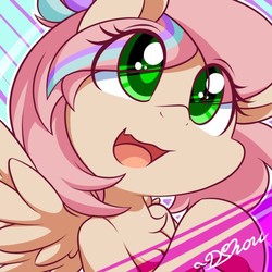 Size: 500x500 | Tagged: safe, artist:dshou, oc, oc only, oc:sweet skies, pegasus, pony, female, mare, open mouth, solo