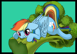 Size: 2889x2032 | Tagged: safe, artist:taneysha, rainbow dash, pegasus, pony, g4, backwards cutie mark, broccoli, cute, dashabetes, eating, female, food, herbivore, high res, mare, micro, nom, size difference, smoldash, solo, tiny ponies, vegetables