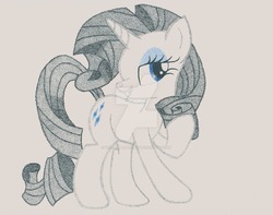 Size: 1024x808 | Tagged: safe, artist:thestipplebrony, rarity, g4, female, pointillism, solo, stippling, traditional art, watermark