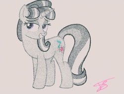 Size: 2336x1780 | Tagged: safe, artist:thestipplebrony, starlight glimmer, g4, bedroom eyes, female, pointillism, solo, stippling, traditional art