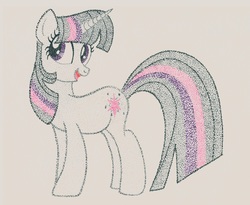 Size: 4336x3560 | Tagged: safe, artist:thestipplebrony, twilight sparkle, g4, female, pointillism, solo, stippling, traditional art