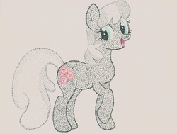 Size: 2348x1776 | Tagged: safe, artist:thestipplebrony, cheerilee, g4, female, pointillism, solo, stippling, traditional art